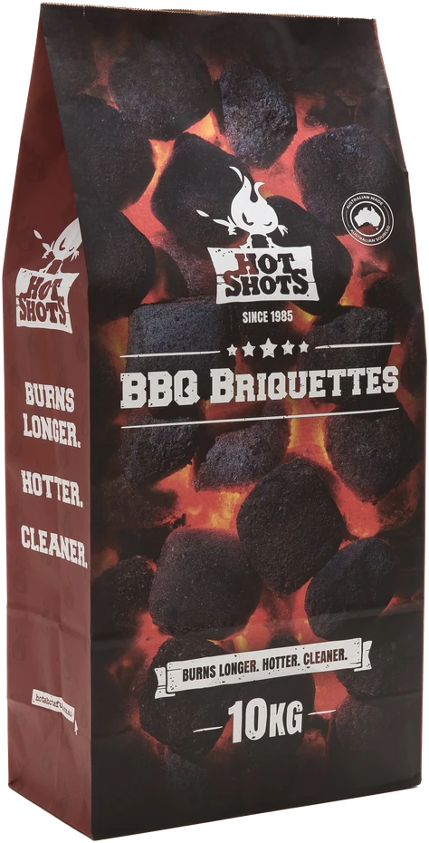 Hot Shots BBQ Fuel briquettes 10kg bag